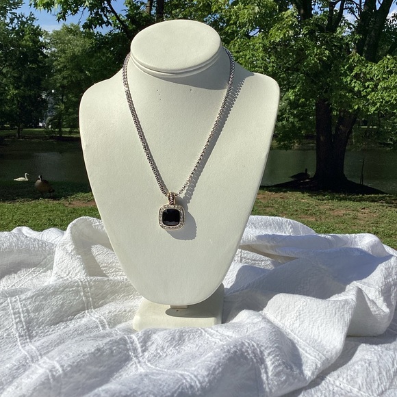 CABLE ROPE BLACK NECKLACE - Picture 4 of 4